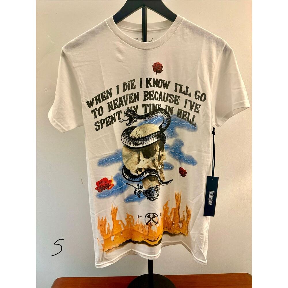 SZ S - NWT Skull w/ snake Civil Shirt